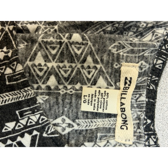 Billabong Dress Tank Top Fringe Layered Aztec Print Sleeveless‎ Large - Picture 4 of 9